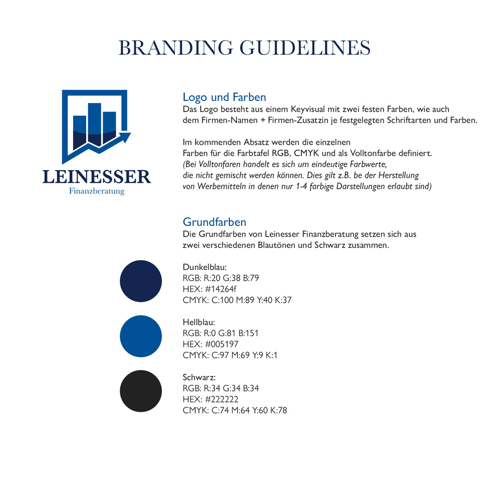 Corporate Design Leinesser Finanzberatung
