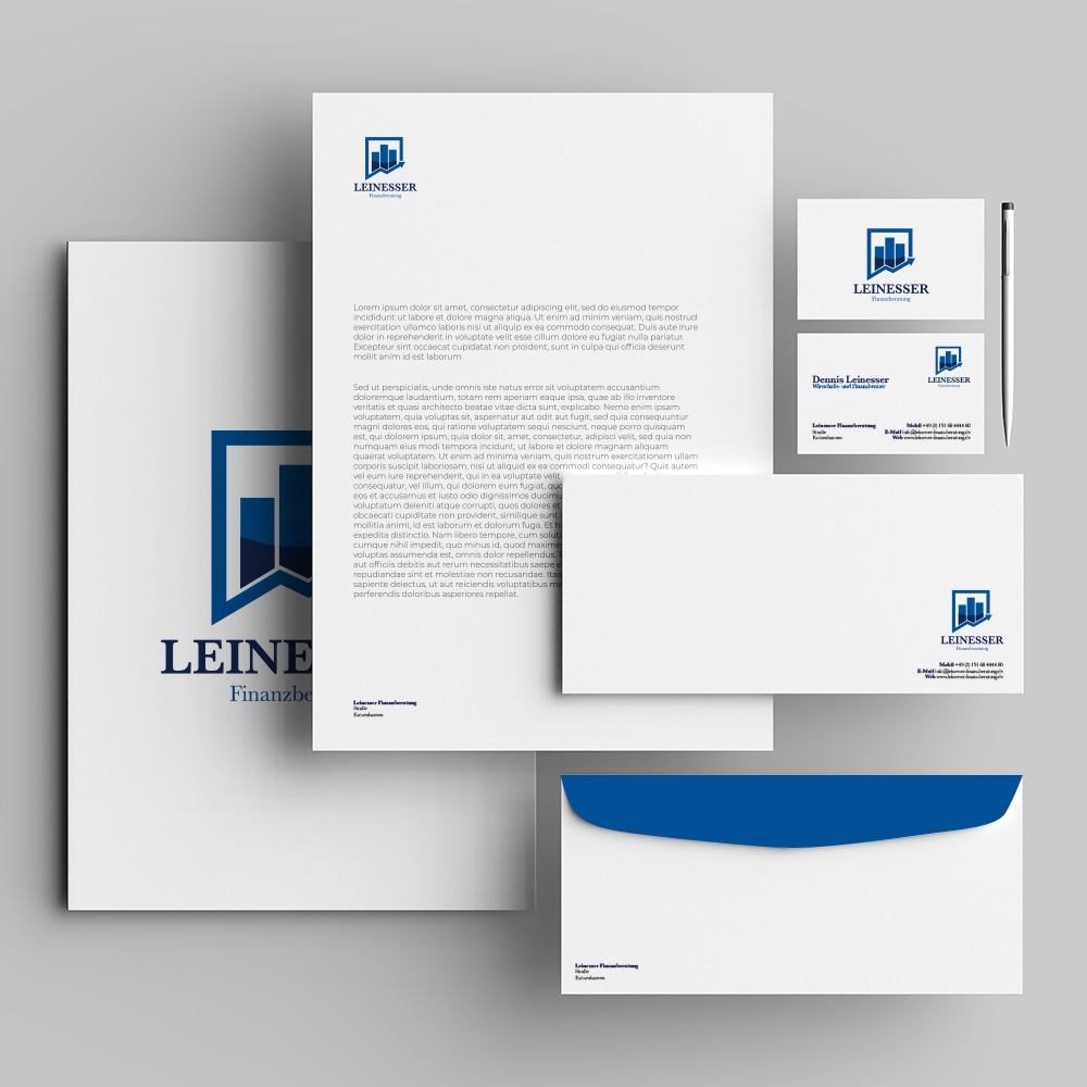 Geschäftsausstattung Leinesser Finanzberatung