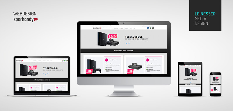 Sparhandy Telekom-DSL Landingpage