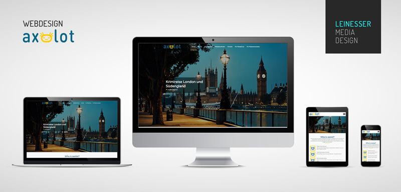 Axolot Reisen Website